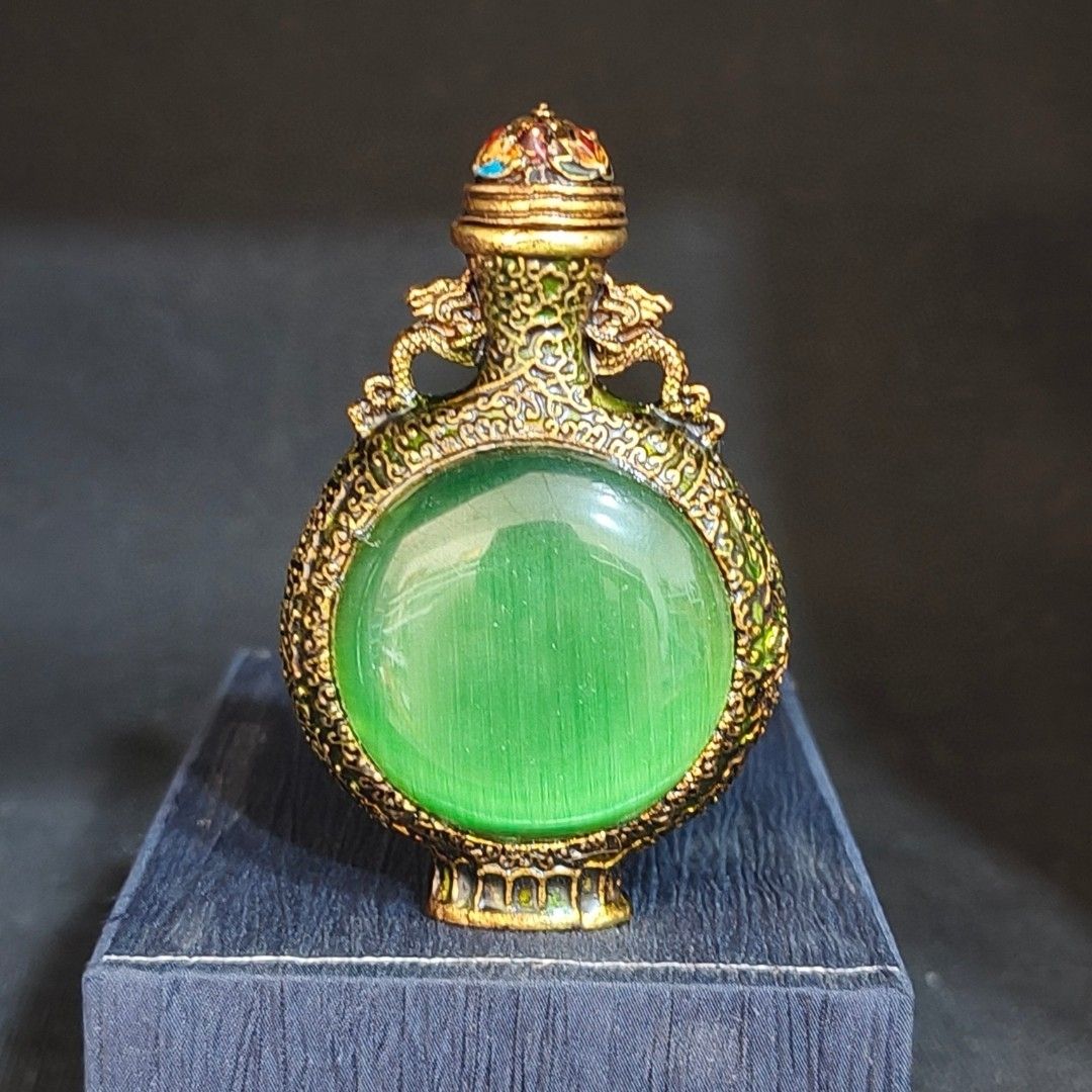 Vintage Collectible Bottles - Vintage Koleksiyonu İçten Boyalı Emaye Işi