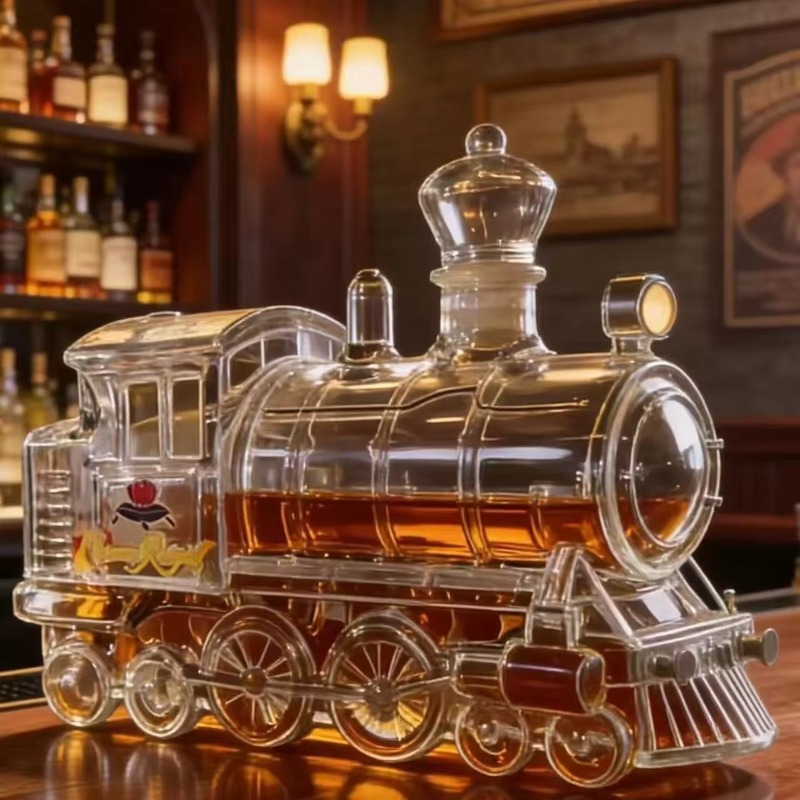 Eski Model Buharlı Tren Tasarı - Vintage Collectible Liquor Bottles incelemesi ve fiyatı