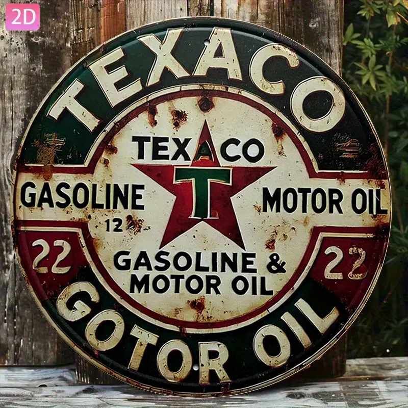 Eski Tip Texaco Yağ Logolu Met - Vintage Collectible Plates incelemesi ve fiyatı